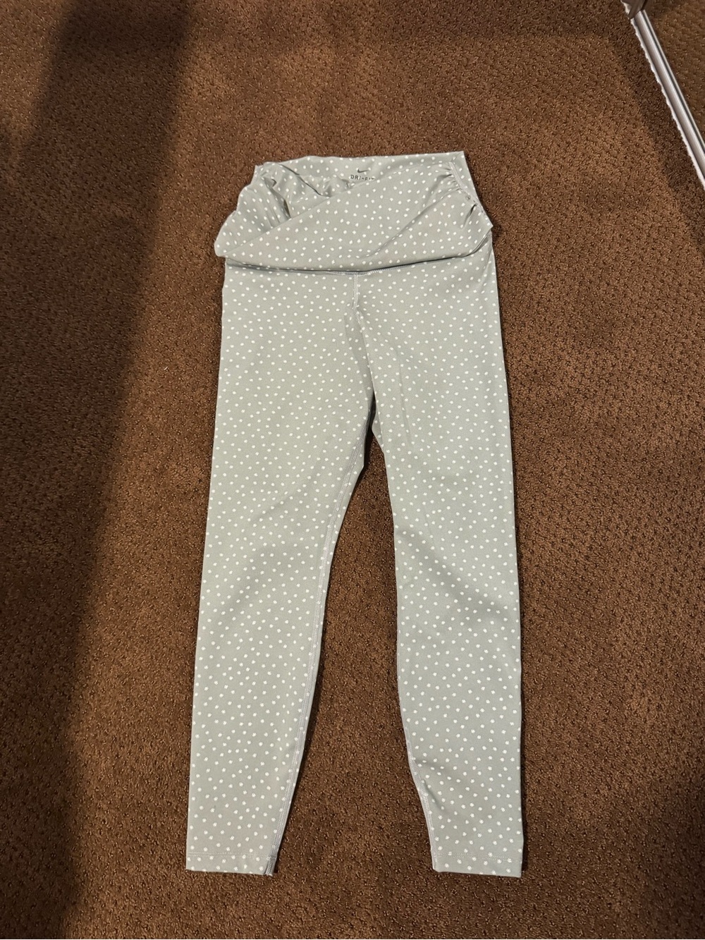 Nike Polka Dot Leggings - Light Gray